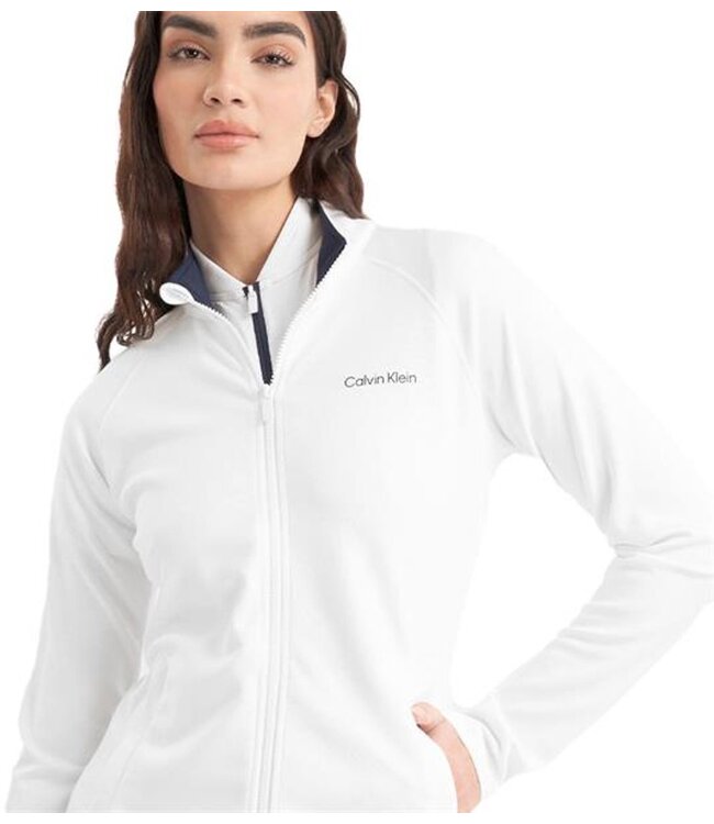 Calvin Klein Calvin Klein Dames Blanco Full Zip Top White