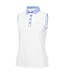 Calvin Klein Calvin Klein Dames Leigh S/Less Polo White/Cornflower Blue