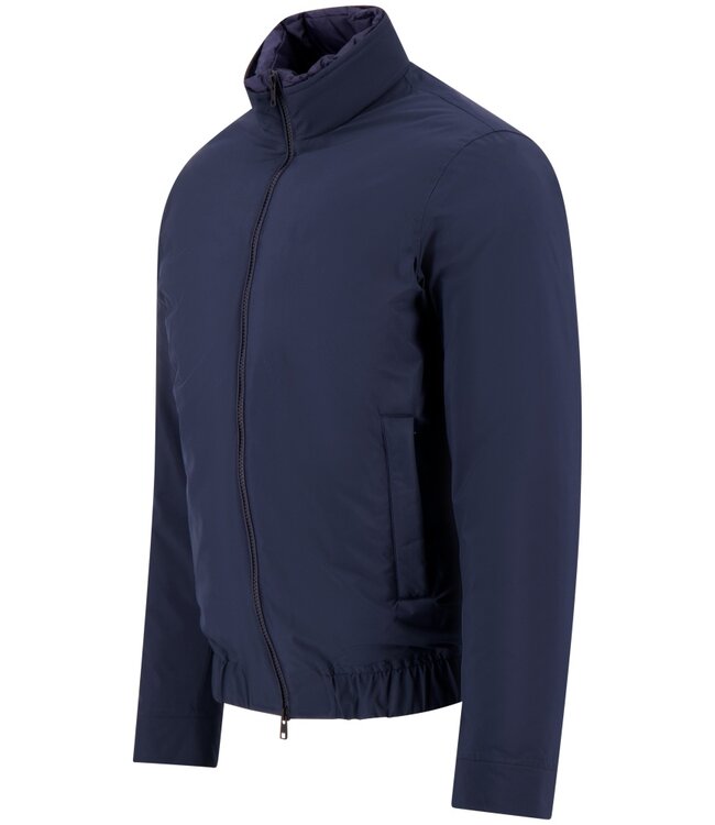 Woolrich Woolrich Men Cloud Lewis Bomber Melton Blue