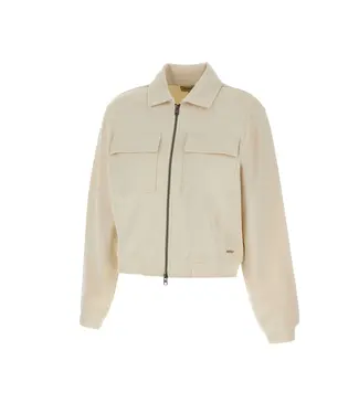 Woolrich Woolrich Women Super Soft Interlock Sweatshirt Mily Cream