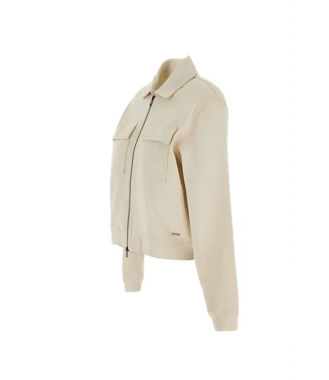 Woolrich Woolrich Women Super Soft Interlock Sweatshirt Mily Cream