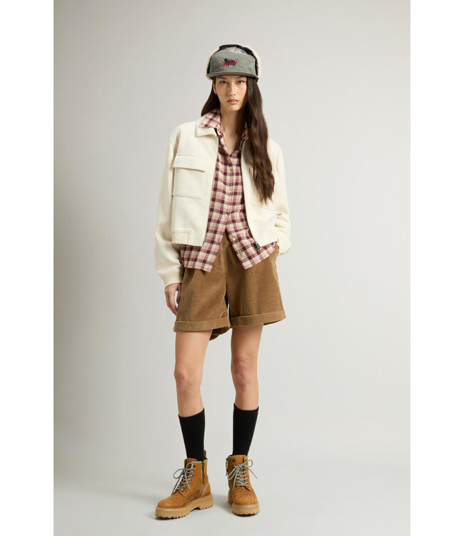 Woolrich Woolrich Women Super Soft Interlock Sweatshirt Mily Cream