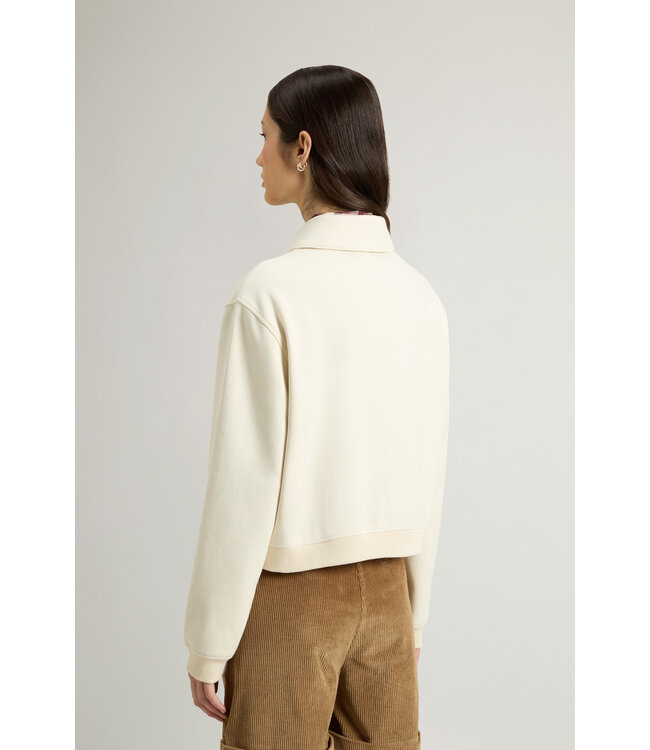 Woolrich Woolrich Women Super Soft Interlock Sweatshirt Mily Cream