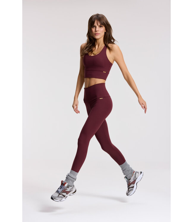 Deblon Deblon Classic Leggings High Waistband Bordeaux