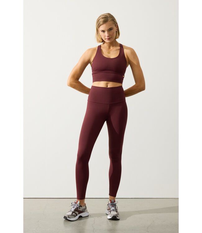 Deblon Deblon Classic Leggings High Waistband Bordeaux