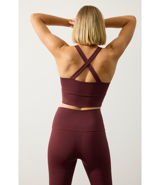 Deblon Deblon Classic Leggings High Waistband Bordeaux