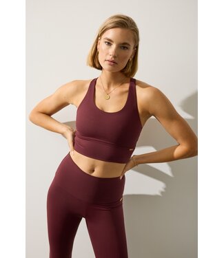 Deblon Deblon Classic Leggings High Waistband Bordeaux