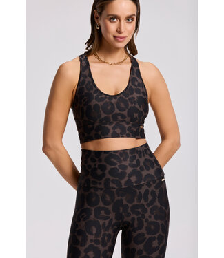 Deblon Deblon Classic Leggings High Waistband Leopard Cacao
