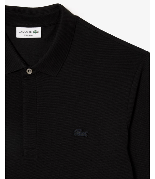 Lacoste Lacoste Heren Regular Fit 1HP4 Lange Mouw Polo Zwart