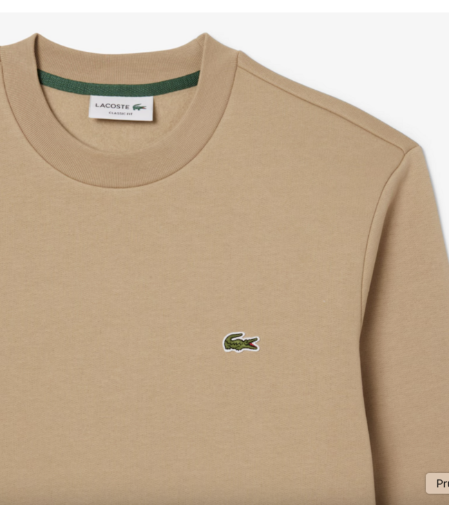 Lacoste Lacoste Heren Ronde Nek Trui Viennese Beige