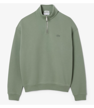 Lacoste Lacoste Uni - Loose Fit Trui met Rits Thyme Groen