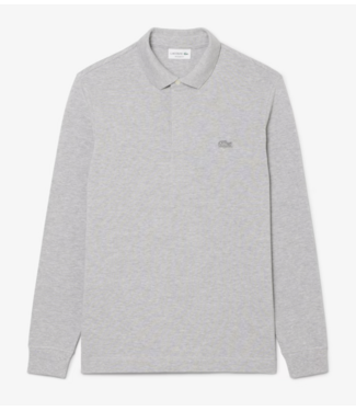 Lacoste Lacoste Heren Regular Fit 1HP4 Lange Mouw Polo Silver Shine