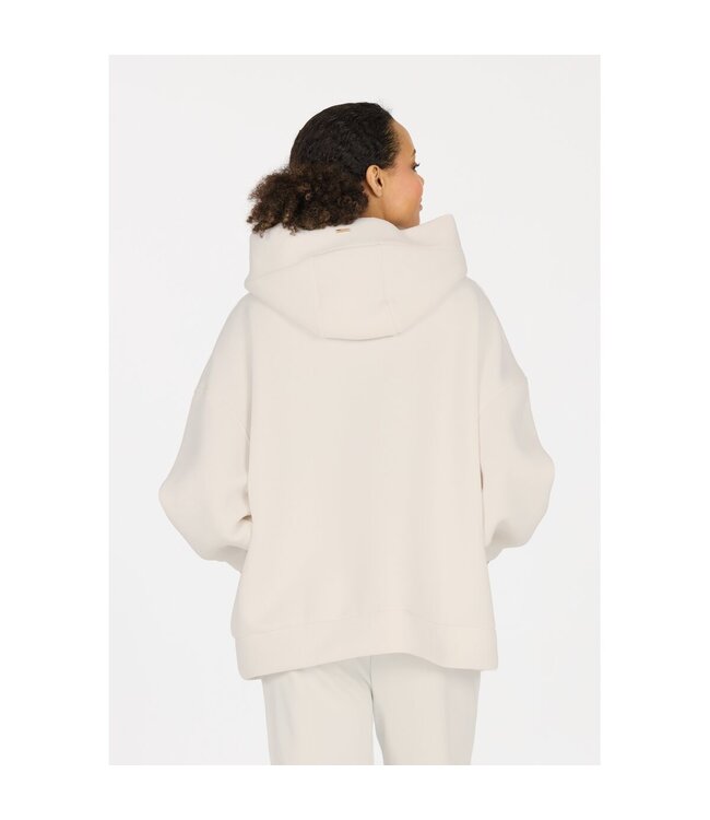 Athlecia Athlecia Larisa Dames Hoodie Vaporous Gray/ Off White