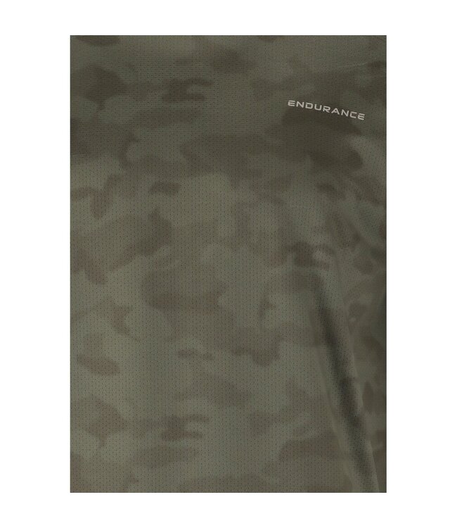 Endurance Endurance Genen Men Short Sleeve Tee Army Print Green