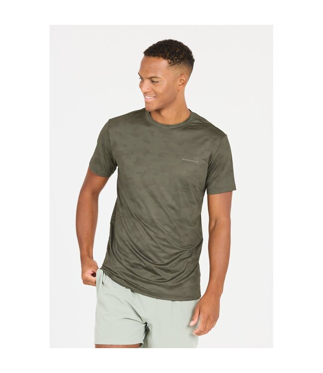 Endurance Endurance Genen Men Short Sleeve Tee Army Print Green