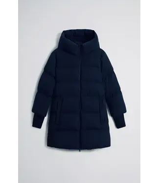 Woolrich Woolrich Dames Cloud Madison Jas Melton Blue