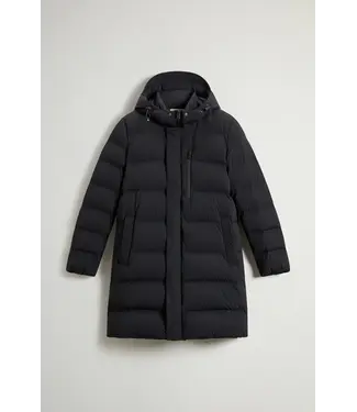 Woolrich Woolrich Heren Matt Stretch Long Winter Puffer Black