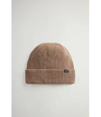 Woolrich Woolrich Knitted Ribbed Beanie Cornstalk