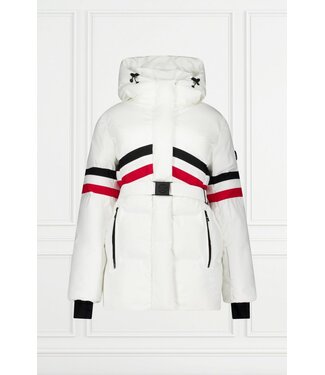 Airforce Sport Airforce Sport Alyeska Dames Ski Jacket White Stripe BL/WH/RD