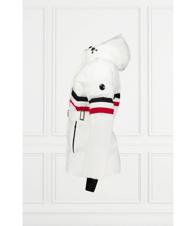 Airforce Sport Airforce Sport Alyeska Dames Ski Jacket White Stripe BL/WH/RD