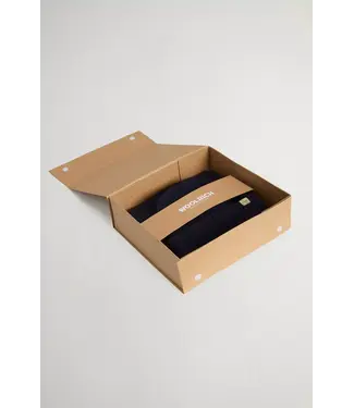 Woolrich Woolrich Gift Box Muts & Sjaal Melton Blue