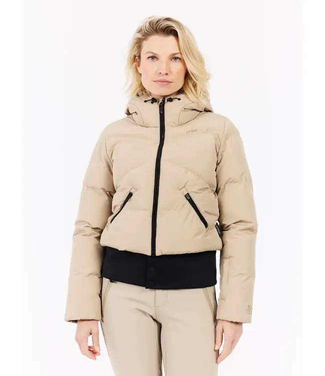 Protest Preppy Dames Ski Jacket Bamboo Beige