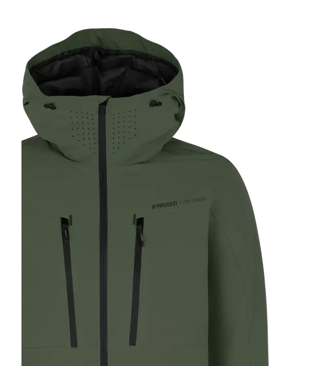 Protest Timothy Men Snowjacket Kale Green