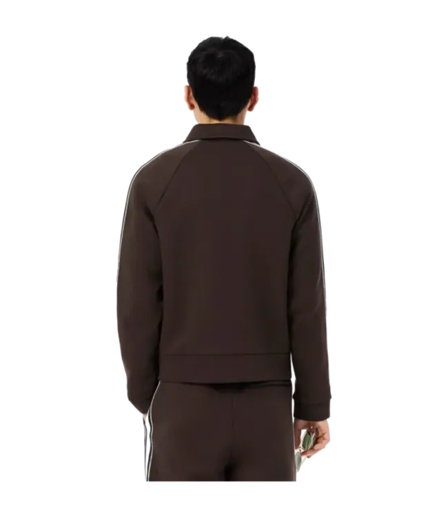 Lacoste Lacoste Men's Tracksuit with pants Brown Stripe White