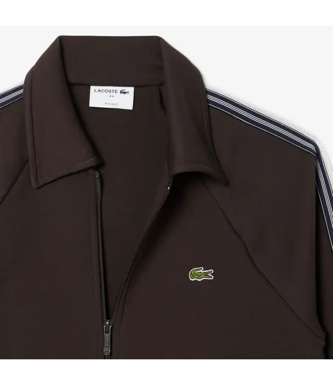 Lacoste Lacoste Men's Tracksuit with pants Brown Stripe White