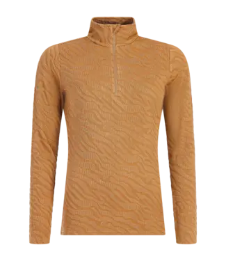 Protest PRTShirley Women 1/4 Zip Active Top Teddy Brown