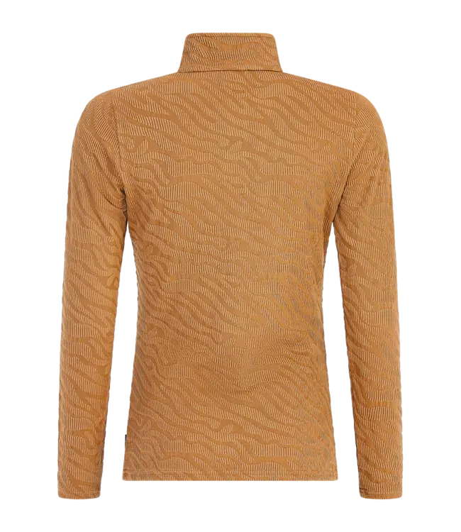 Protest PRTShirley Women 1/4 Zip Active Top Teddy Brown