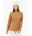 Protest PRTShirley Women 1/4 Zip Active Top Teddy Brown