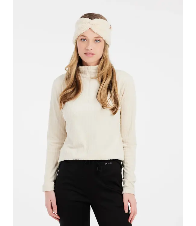 Protest PRTGAIL Women 1/4 Zip Active Top Kit Offwhite