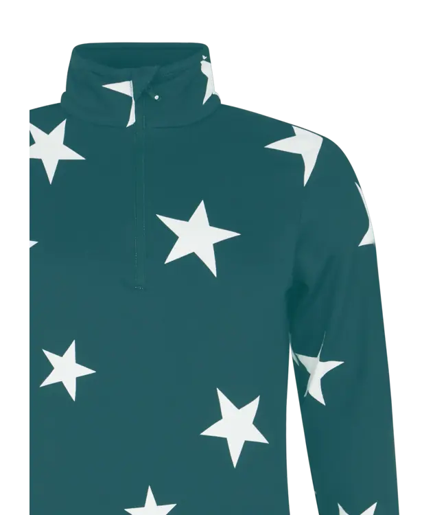 Protest PRTNOON Women 1/4 Zip Active Top Rainstorm Blue