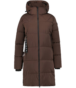 Luhta Luhta Eisele Dames Winterjas Dark Coffee