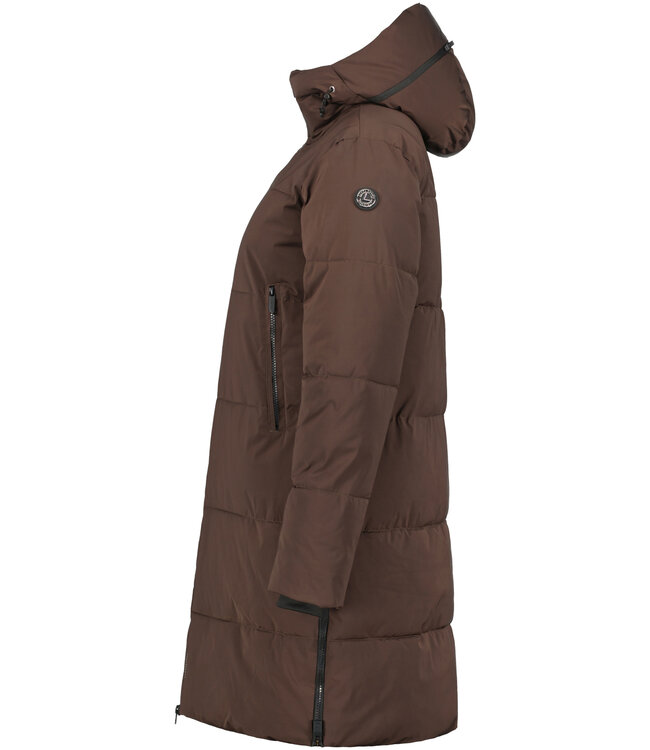 Luhta Luhta Eisele Dames Winterjas Dark Coffee
