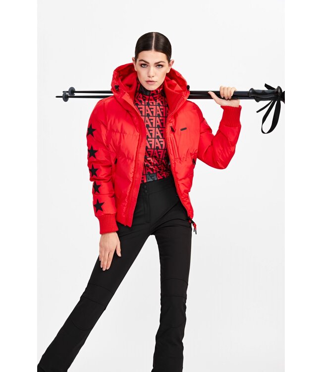 Airforce Sport Airforce Dames Taos Ski Jacket Star Black / Jacket Red