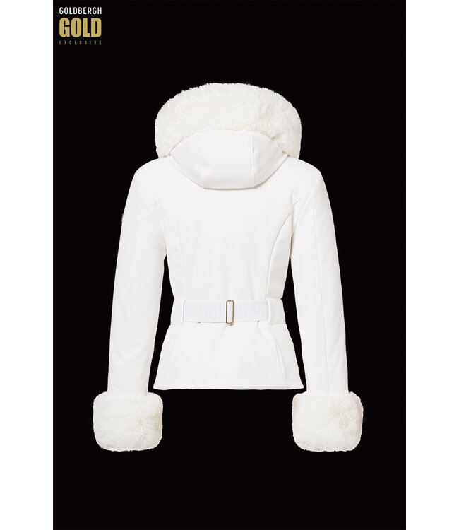 Goldbergh Goldbergh Prezioso Ski Jacket Faux Border Cream - Goldline