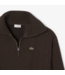 Lacoste Lacoste Polar Fleece Sweatshirt met Hoge Rits Oversized Bruin Teddy