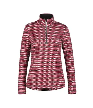 Luhta Luhta Peuratunturi Dames Skipully Print Roze/blauw/wit