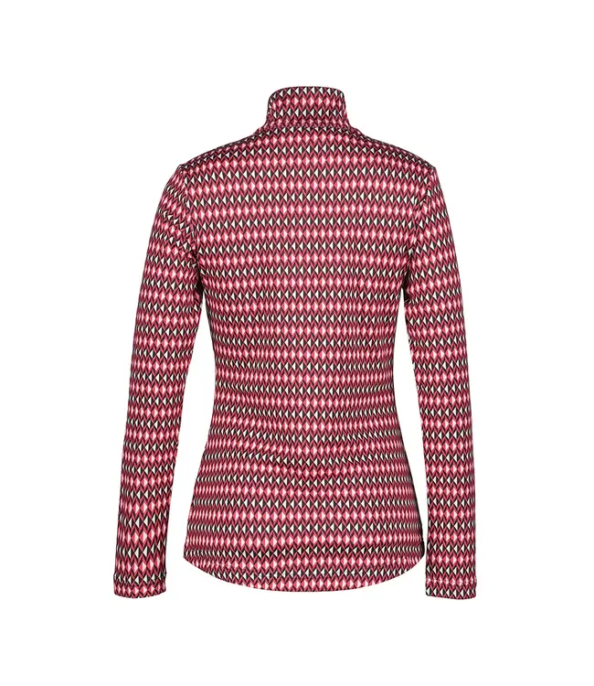 Luhta Luhta Peuratunturi Dames Skipully Print Roze/blauw/wit