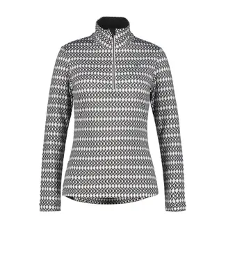 Luhta Luhta Peuratunturi Dames Skipully Print Zwart/Wit