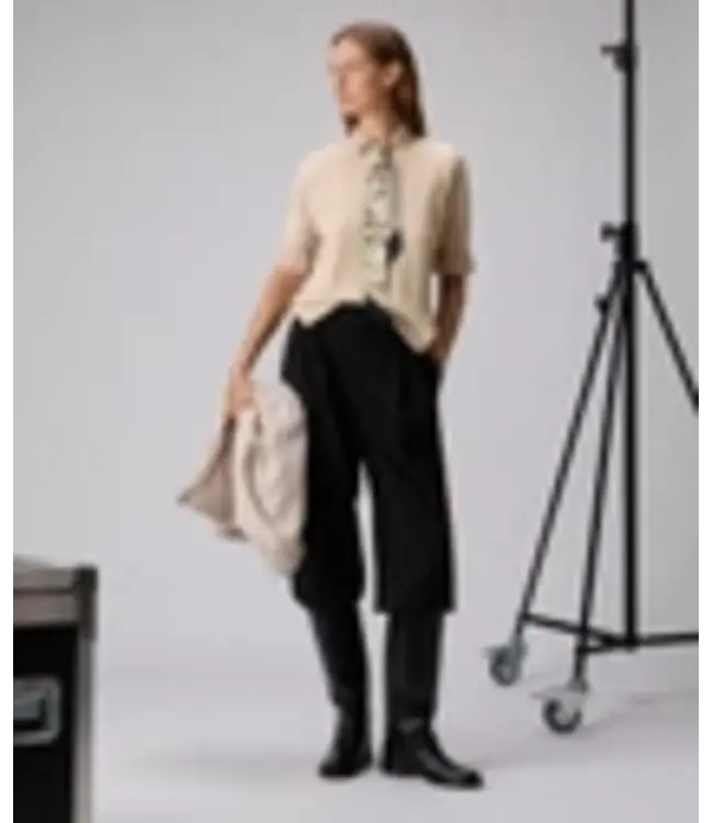 Peuterey Peuterey Dames Daumes Short Sleeve Sweater Sesamo