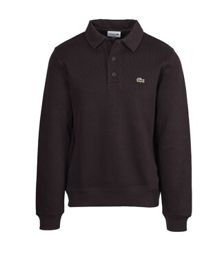 Lacoste Lacoste Regular fit Polo Lange Mouw Puur katoen Marron Brown