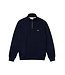Lacoste Lacoste Heren Sweater Rib Interlock Half Zip Dark Navy