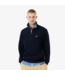 Lacoste Lacoste Heren Sweater Rib Interlock Half Zip Dark Navy