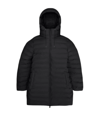 Rains Rains Lohja Long Puffer Curve Jacket W3T3 Black