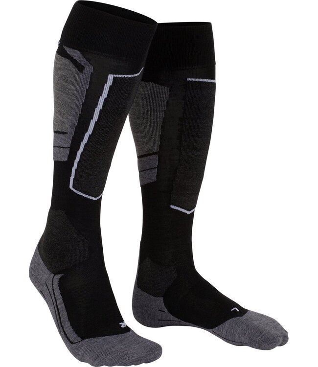 Falke Falke Skisokken Dames Sk4 Zwart/Grijs