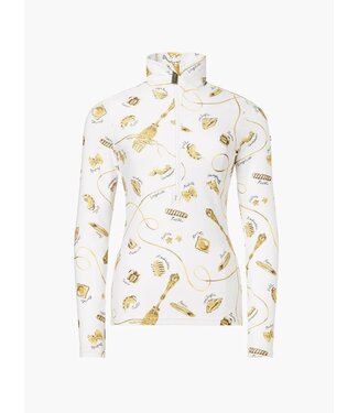 Goldbergh Goldbergh Gold Farfalle Ski Pully La Pasta Dorata Cream