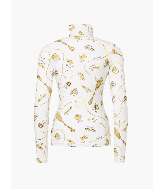 Goldbergh Goldbergh Gold Farfalle Ski Pully La Pasta Dorata Cream